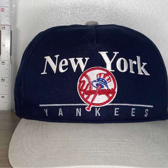 47 Brand New York Yankee’s Baseball Hat Mens Dark Blue Gray White Red Snap Cap - Picture 10 of 16
